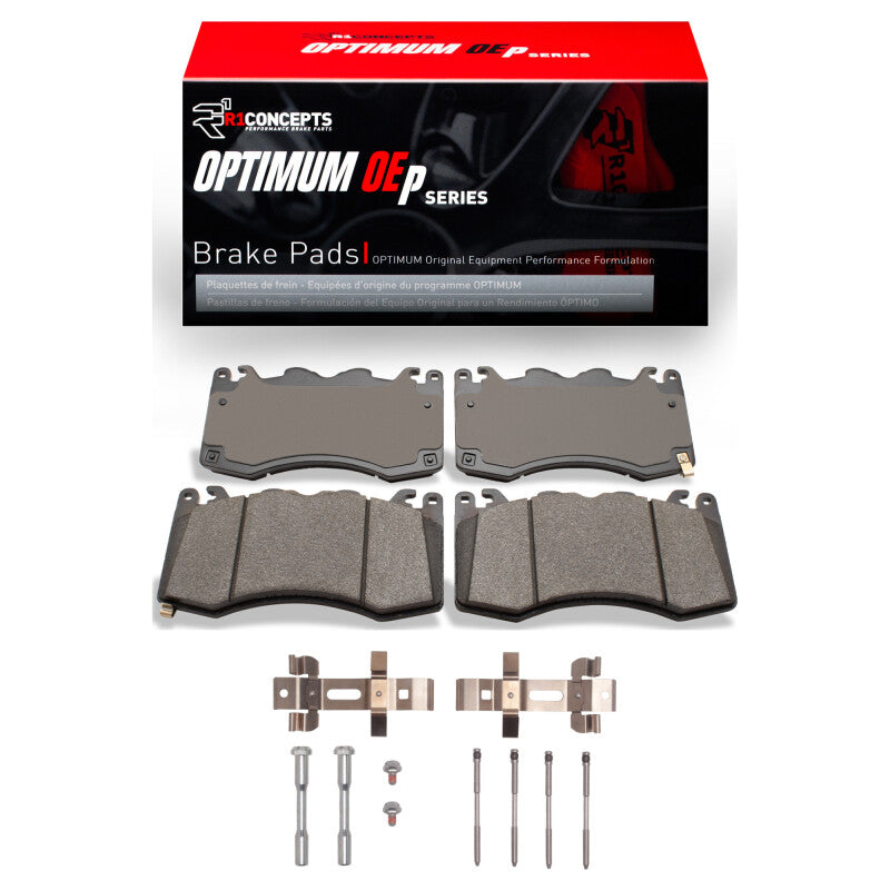 R1 Concepts R1 24-25 Ford Mustang Front Optimum OE Pads & Hardware Kit