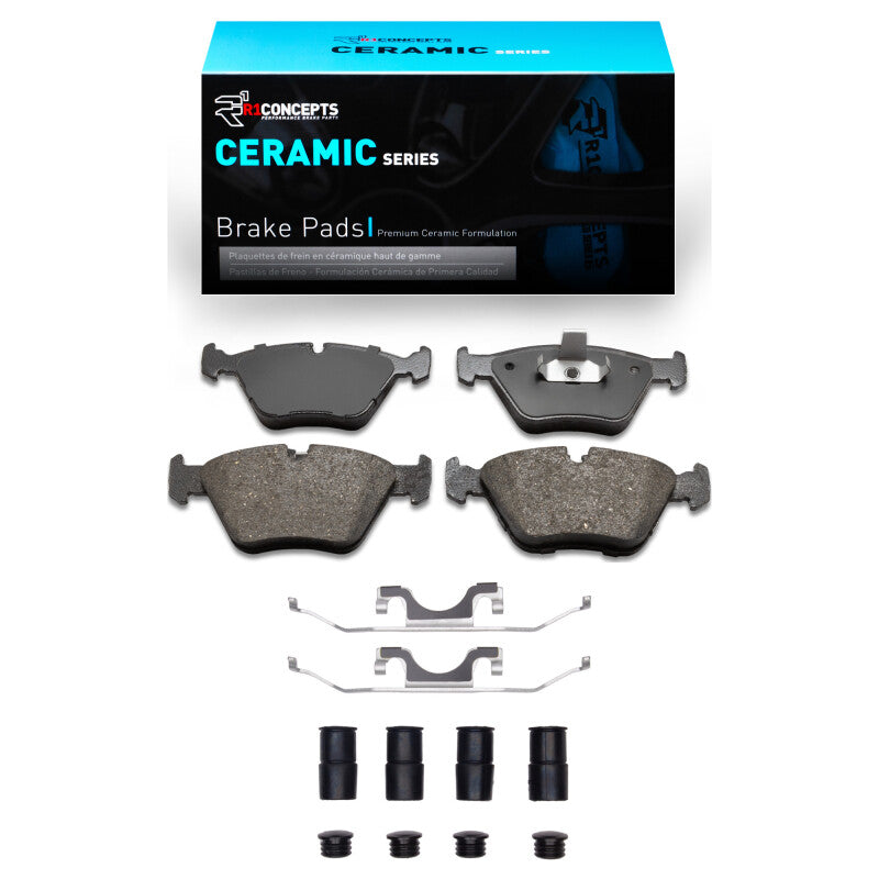 R1 Concepts R1 96-03 BMW 525I (USA/Canada) Front Ceramic Pads & Hardware Kit