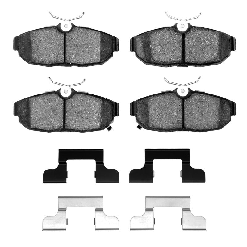 R1 Concepts R1 12-14 Ford Mustang Rear Semi Met Pads & Hardware Kit