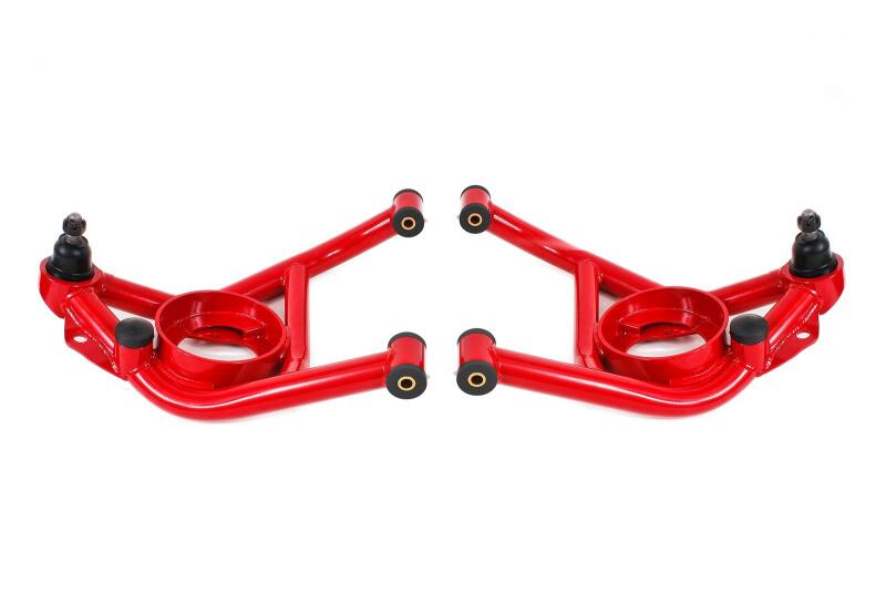 BMR Suspension BMR 70-81 Chevrolet Camaro A-Arms Lower Delrin Bushings Std Ball Joint - Red