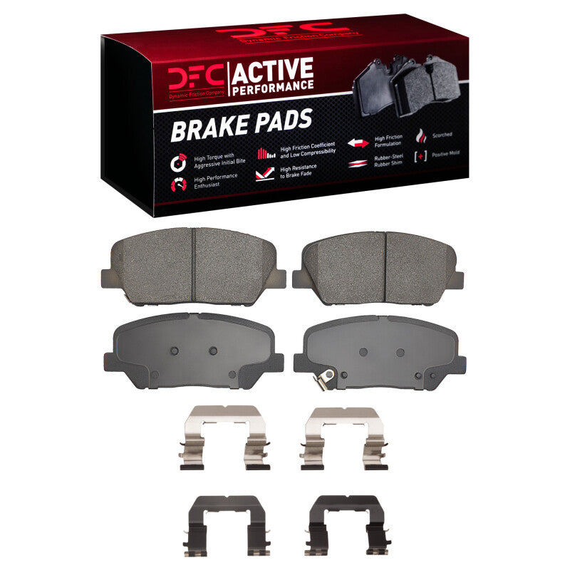 DFC 10-16 Hyundai Genesis Coupe Front Active Performance Pads and Hardware Kit
