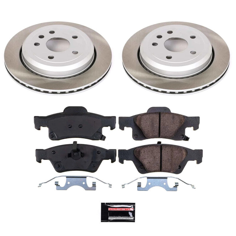 PowerStop Power Stop 2022 Jeep Grand Cherokee WK Rear Semi-Coated Rotor Kit