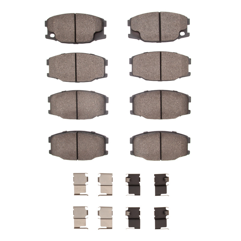 DFC 95-04 Mitsubishi Fuso FE Rear/Front 4000 HybriDynamic Brake Pads and Hardware Kit