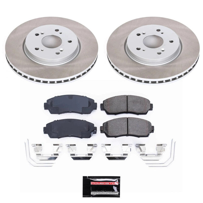PowerStop Power Stop 12-15 Honda Crosstour Front Semi-Coated Rotor Kit