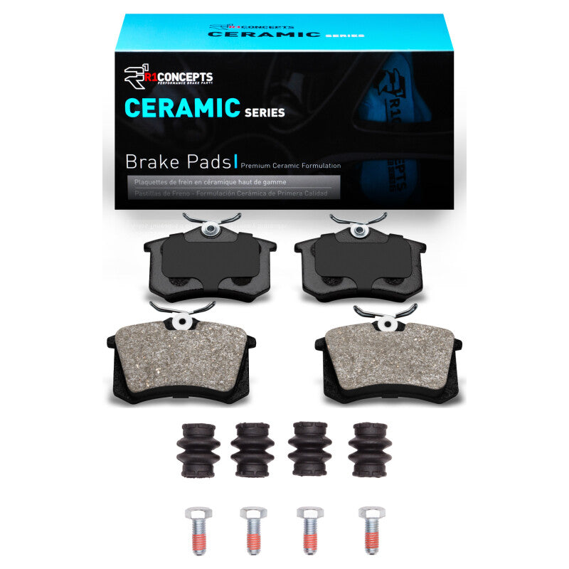 R1 Concepts R1 97-08 Audi A4 (Mexico) Rear Ceramic Pads & Hardware Kit