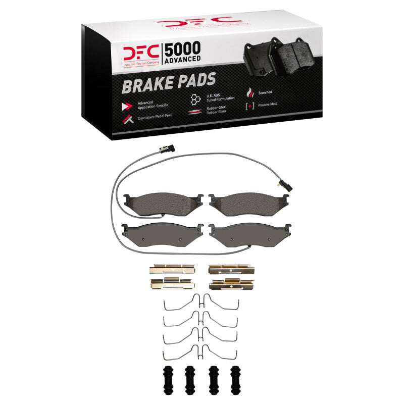 DFC 18-20 Coachmen Mirada Select Rear 5000 Advanced Semi Metallic Brake Pads and Hardware Kit