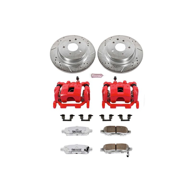 PowerStop Power Stop 09-14 Nissan Maxima Rear Z26 Street Warrior Brake Kit w/Calipers