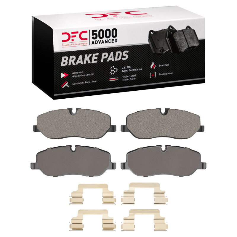 DFC 05-09 Land Rover Range Rover Sport Front 5000 Advanced Low Metallic Brake Pads and Hardware Kit