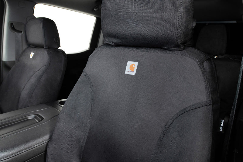 Covercraft 2024+ Ford Ranger SuperCrew Carhartt Super Dux SeatSaver Cust Front Row Seat Covers - Blk