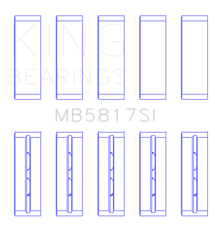 King Engine Bearings 04-12 Mitsubishi Colt Replacement Main Bearing Set