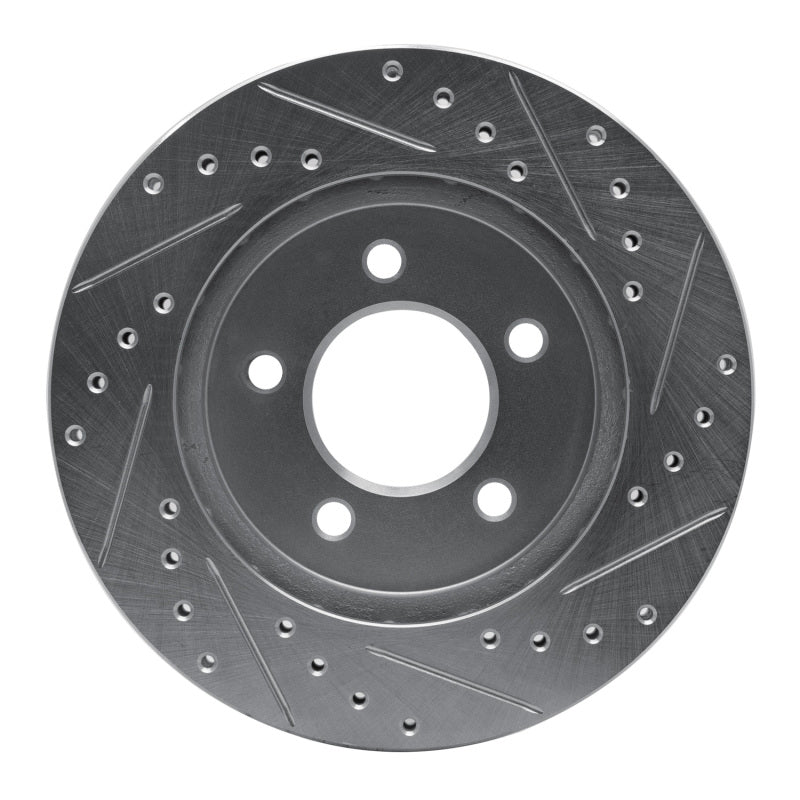 R1 Concepts R1 91-02 Chrysler Grand Voyager Front Left Drilled & Slotted Silver Brake Rotor