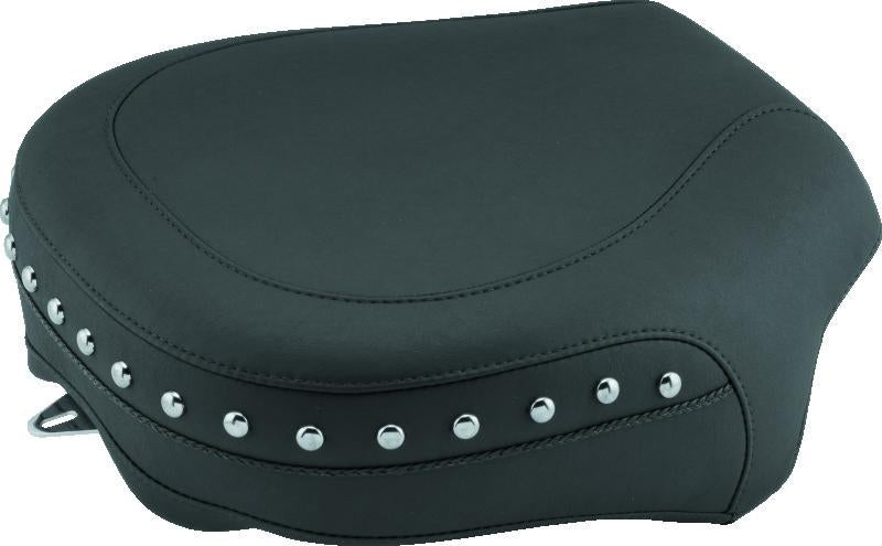Mustang Motorcycle Mustang 00-11 Yamaha V-Star 1100 Classic,02-11 V-Star 1100 Silverado Touring 2PC Seat w/Studs- Black