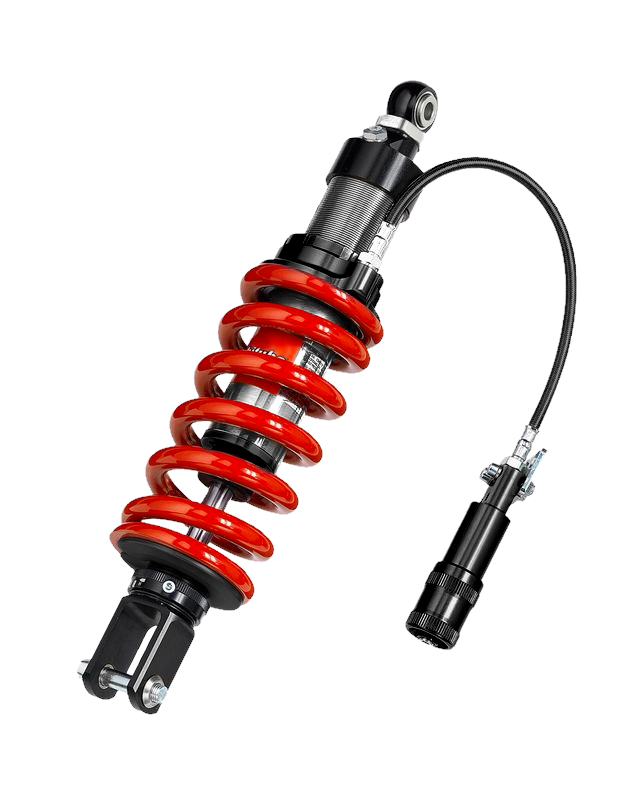 Bitubo Suspension Bitubo XZE3 Monoshocks Adjustable: Hydraulic Spring Preload, Rebound, Length, Red Spring