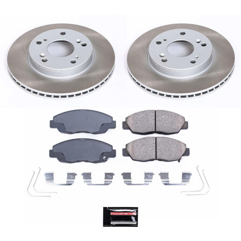 PowerStop Power Stop 12-15 Honda Civic Front Semi-Coated Rotor Kit