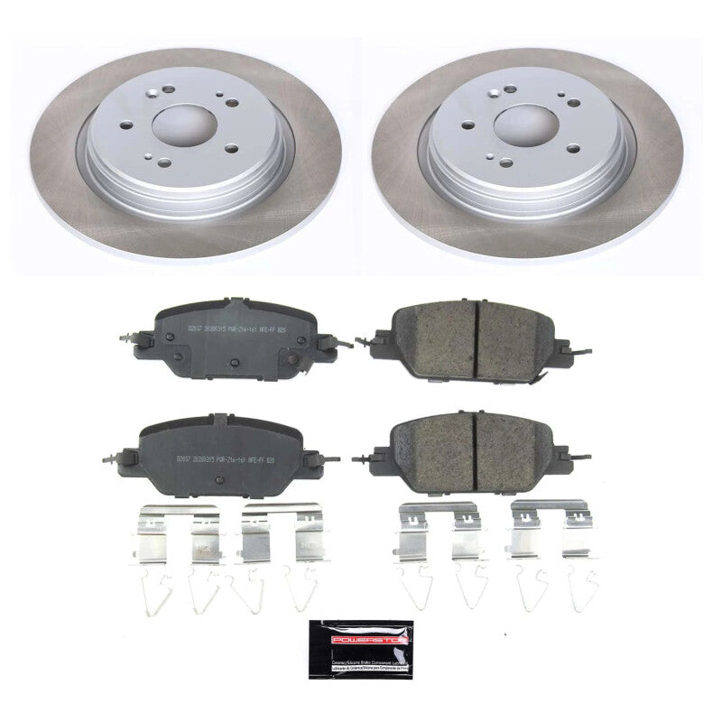 PowerStop Power Stop 17-23 Honda CR-V Rear Semi-Coated Rotor Kit
