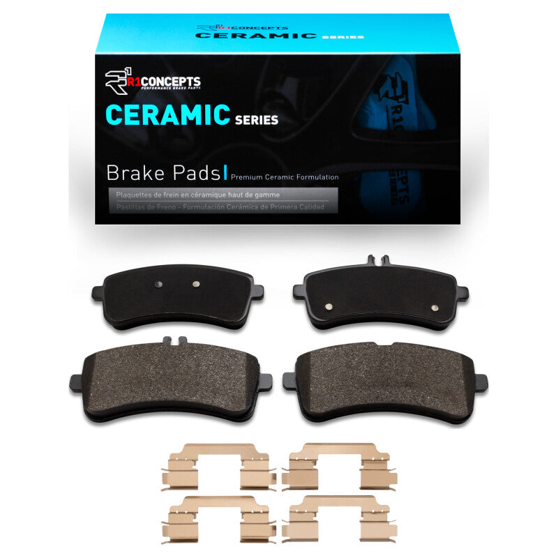 R1 Concepts R1 14-24 Mercedes-Benz AMG GT 63 S Rear Ceramic Pads & Hardware Kit