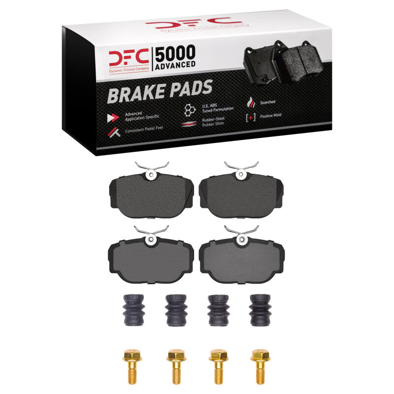 DFC 94-02 Land Rover Range Rover Rear 5000 Advanced Low Metallic Brake Pads and Hardware Kit