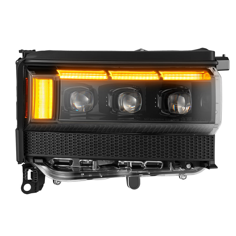 AlphaRex 24-26 Toyota LC250 NOVA LED Proj Headlight Alpha Blk w/Activ Light/Seq Signal/Switchback