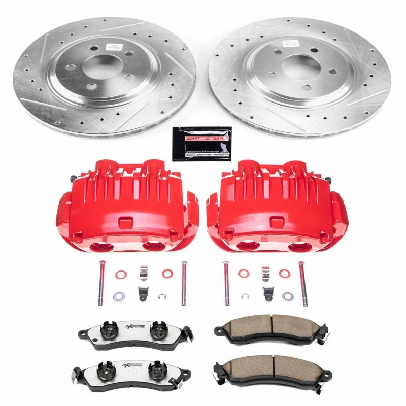 PowerStop Power Stop 98-94 Ford Mustang Front Z26 Street Warrior Brake Kit w/Calipers