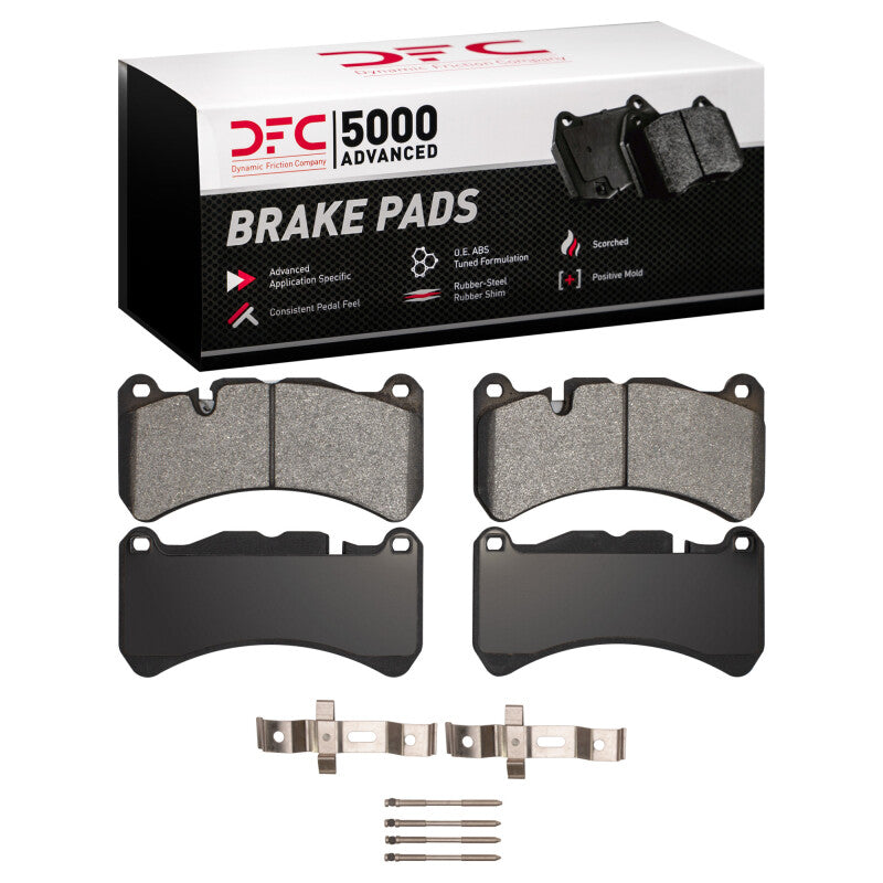 DFC 05-11 Mercedes-Benz SLK55 AMG Front 5000 Advanced Low Metallic Brake Pads and Hardware Kit