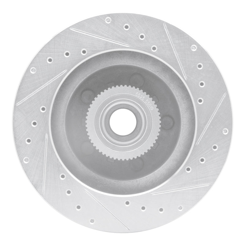 R1 Concepts R1 93-95 Chevrolet G10 Front Right Drilled & Slotted Silver Brake Rotor