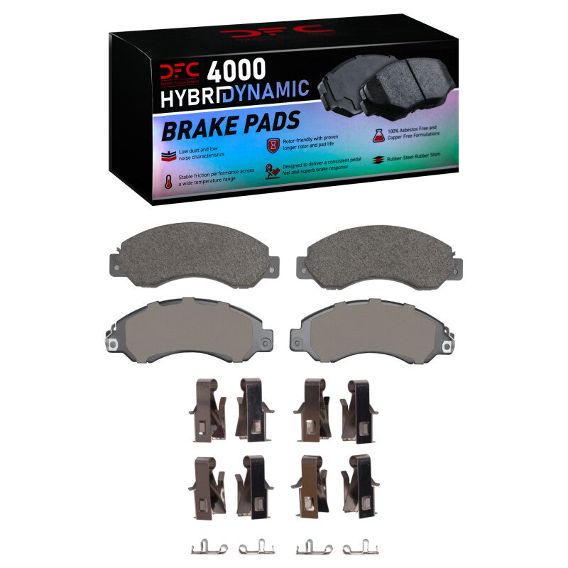 DFC 94-10 UD UD 1400 Front 4000 HybriDynamic Brake Pads and Hardware Kit