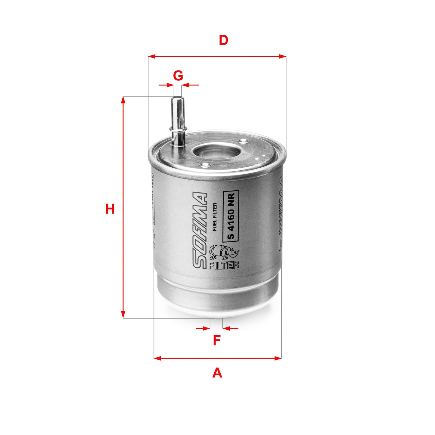 SOFIMA S4160NR Fuel Filter