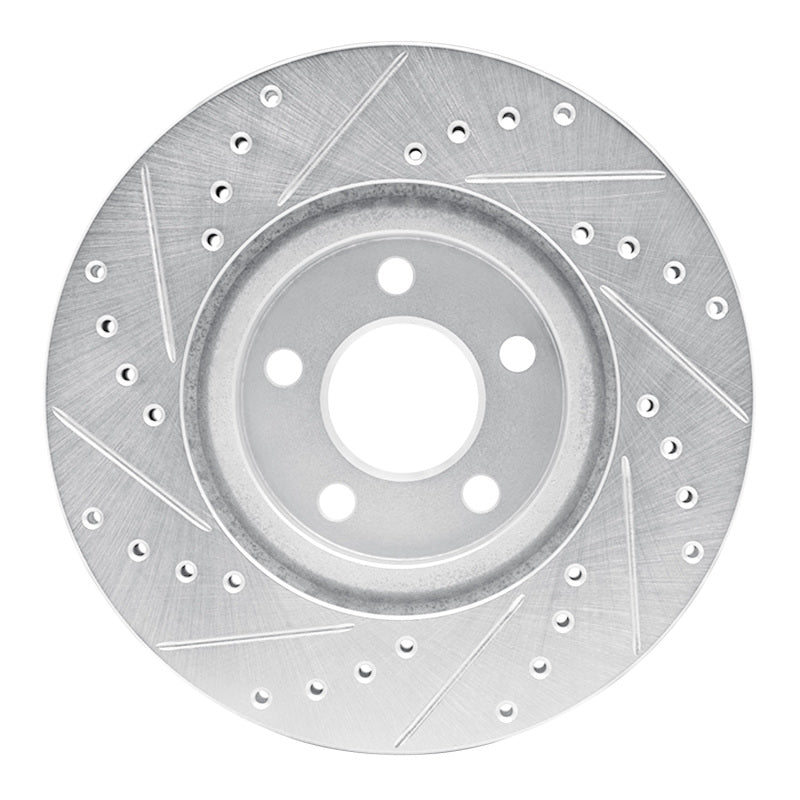 R1 Concepts R1 01-10 Chrysler PT Cruiser Front Right Drilled & Slotted Silver Brake Rotor