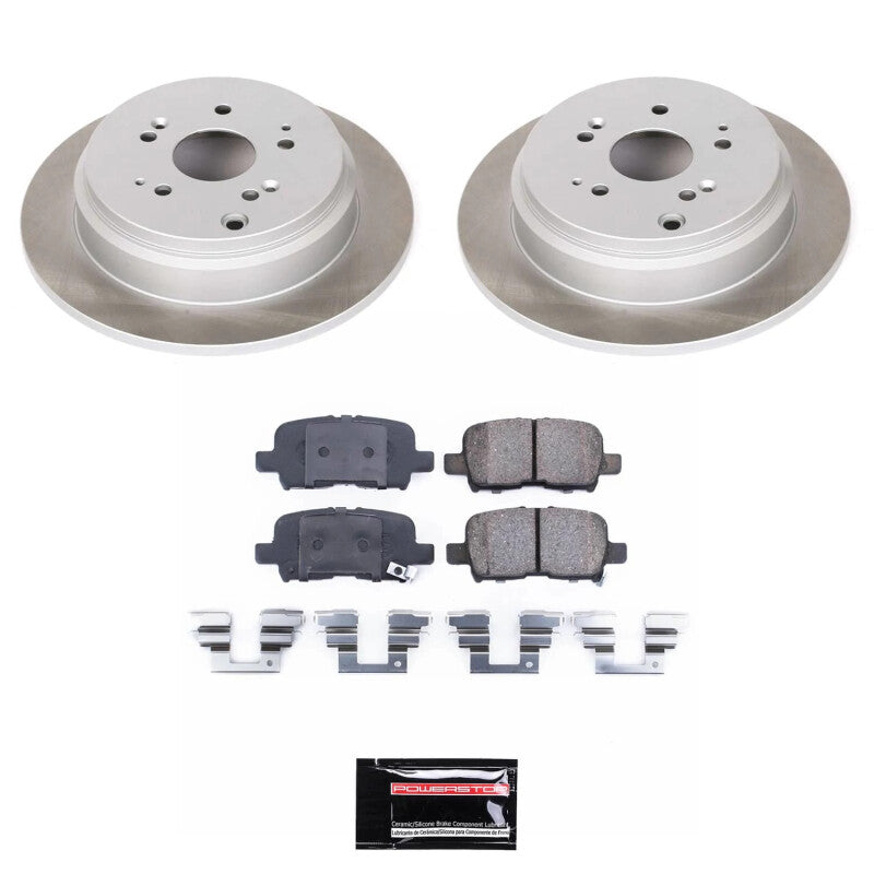 PowerStop Power Stop 02-04 Honda Odyssey Rear Semi-Coated Rotor Kit