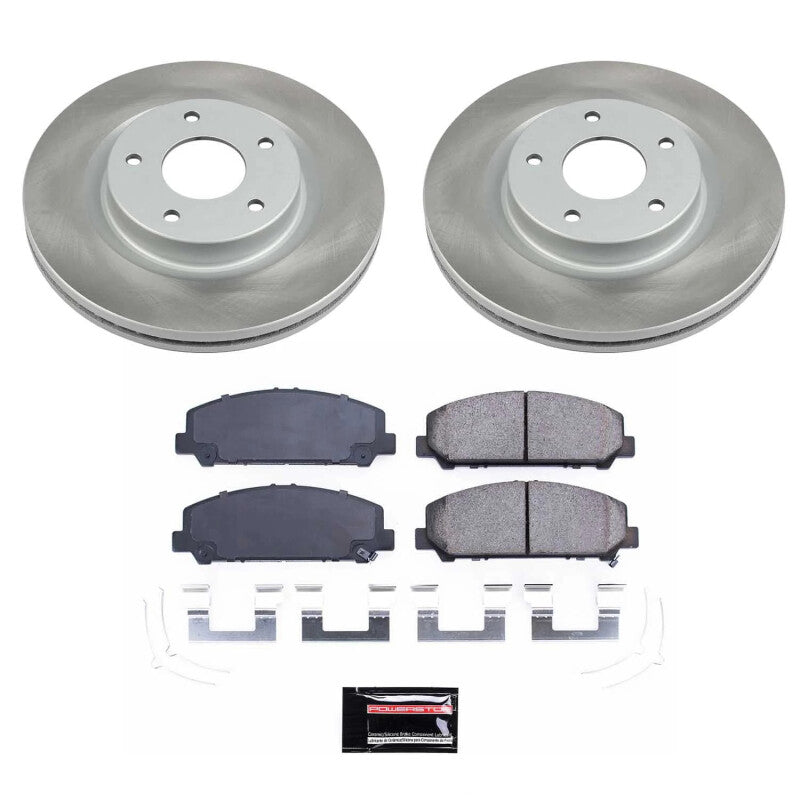 PowerStop Power Stop 17-22 Nissan TITAN Front Semi-Coated Rotor Kit