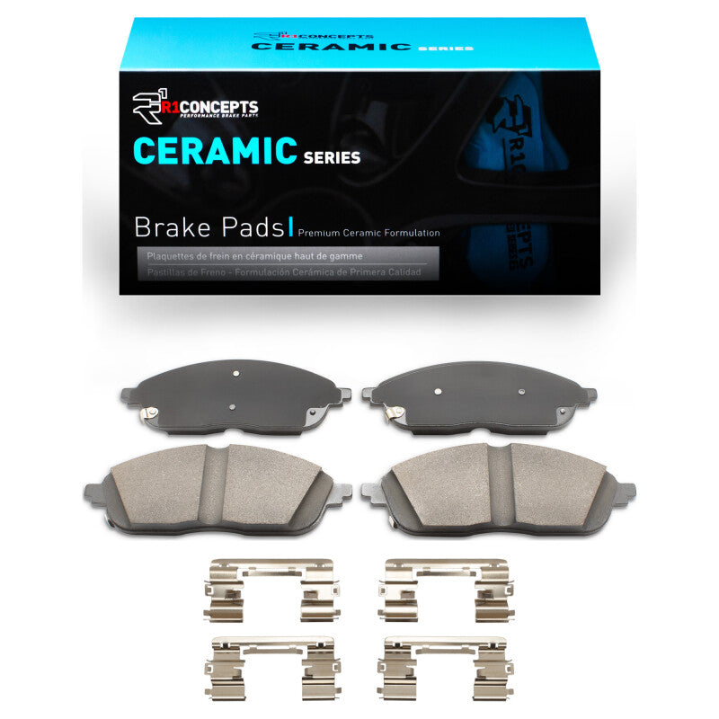 R1 Concepts R1 21-25 Jeep Grand Cherokee Front Ceramic Pads & Hardware Kit