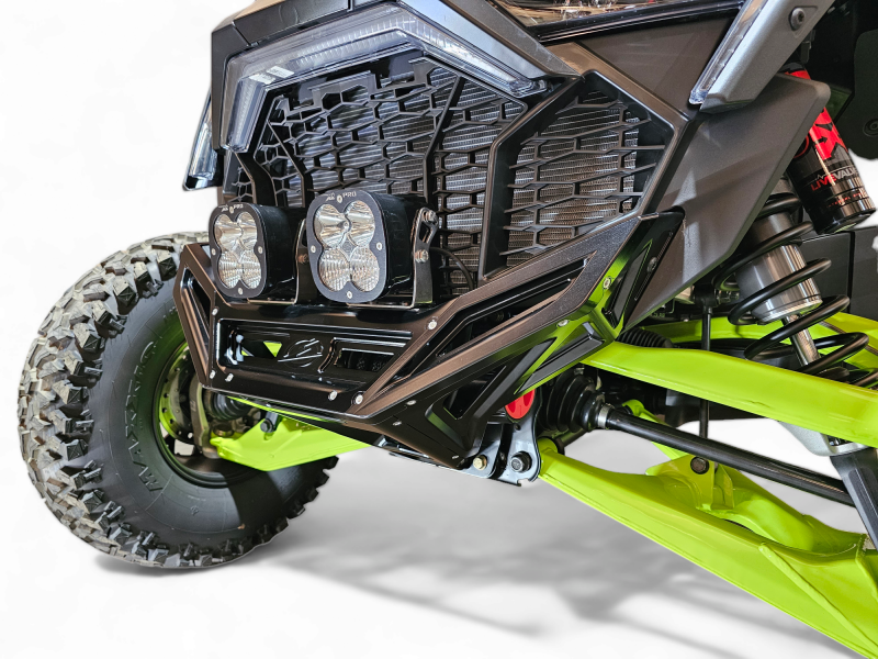 Elektric Off Road Elektric Offroad 2022-2025 Polaris Rzr Pro R/ Pro S/Turbo R Billet Front Winch Bumper Anodized Black