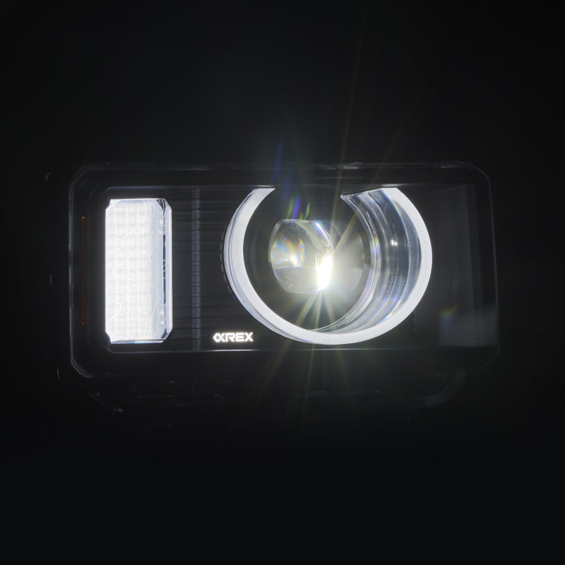 AlphaRex 24-26 Toyota LC Heritage LUXX LED Proj Headlight Blk w/Activ Light/Seq Signal/Switchback