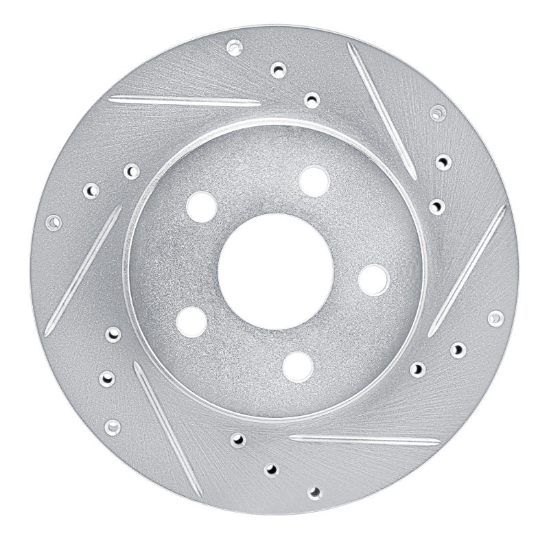 R1 Concepts R1 82-82 Buick CENTURY Front Right Drilled & Slotted Silver Brake Rotor
