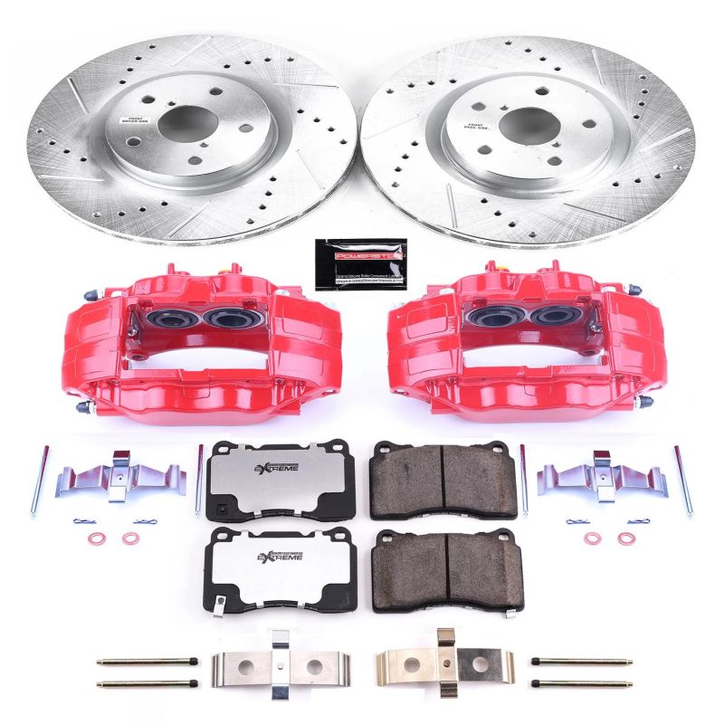 PowerStop Power Stop 05-14 Subaru Impreza Front Z26 Street Warrior Brake Kit w/Calipers