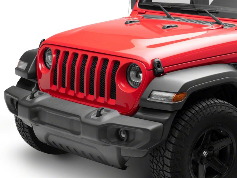 Raxiom 18-23 Jeep Wrangler JL Axial Series 9-In Angel Eye LED Headlights- Black Housing (Clear Lens)