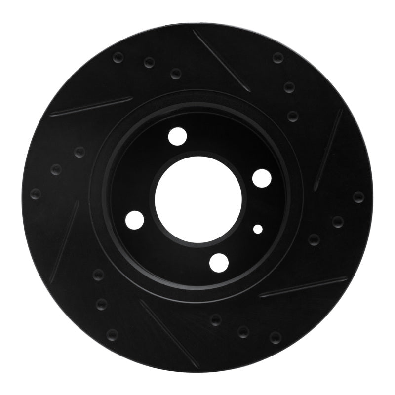 R1 Concepts R1 09-17 Volkswagen SAVEIRO (Mexico) Front Left Drilled & Slotted Black Brake Rotor