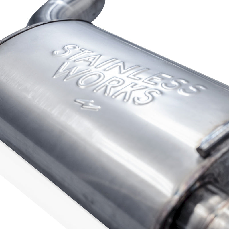 Stainless Works 2024 Mustang GT Catback Dual Tips Redline Sound H-Pipe Factory Connect Exhaust