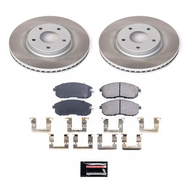 PowerStop Power Stop 2019 Nissan Sentra Front Semi-Coated Rotor Kit