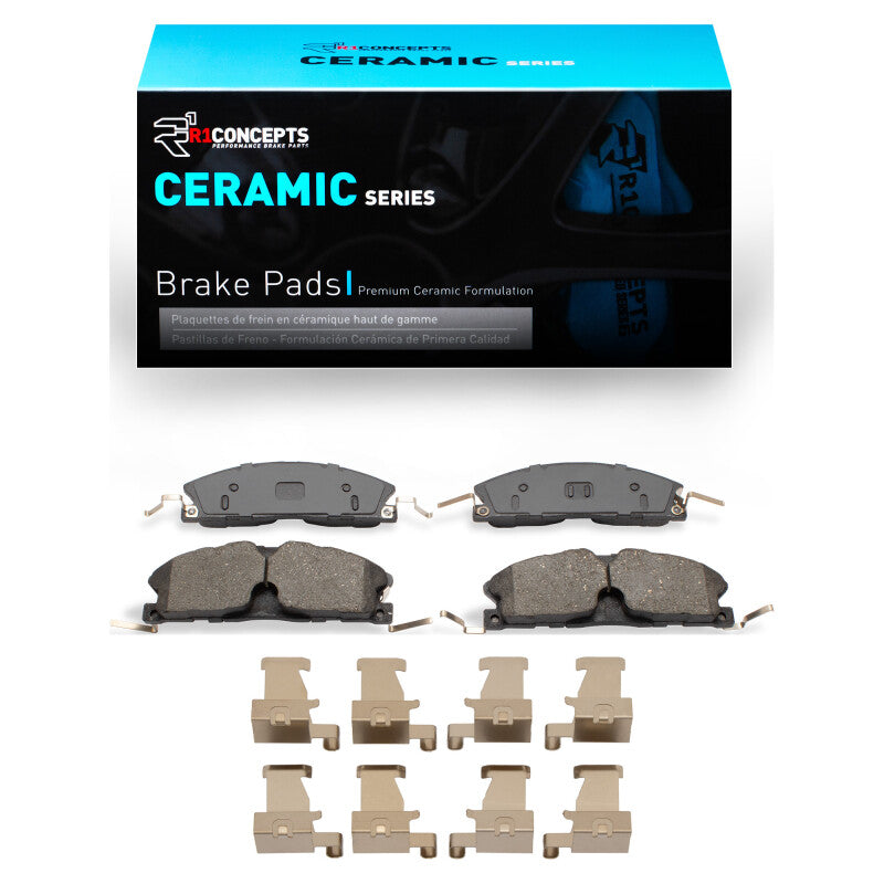 R1 Concepts R1 2013-2019 Ford Flex Front R1 Ceramic Pads & Hardware Kit