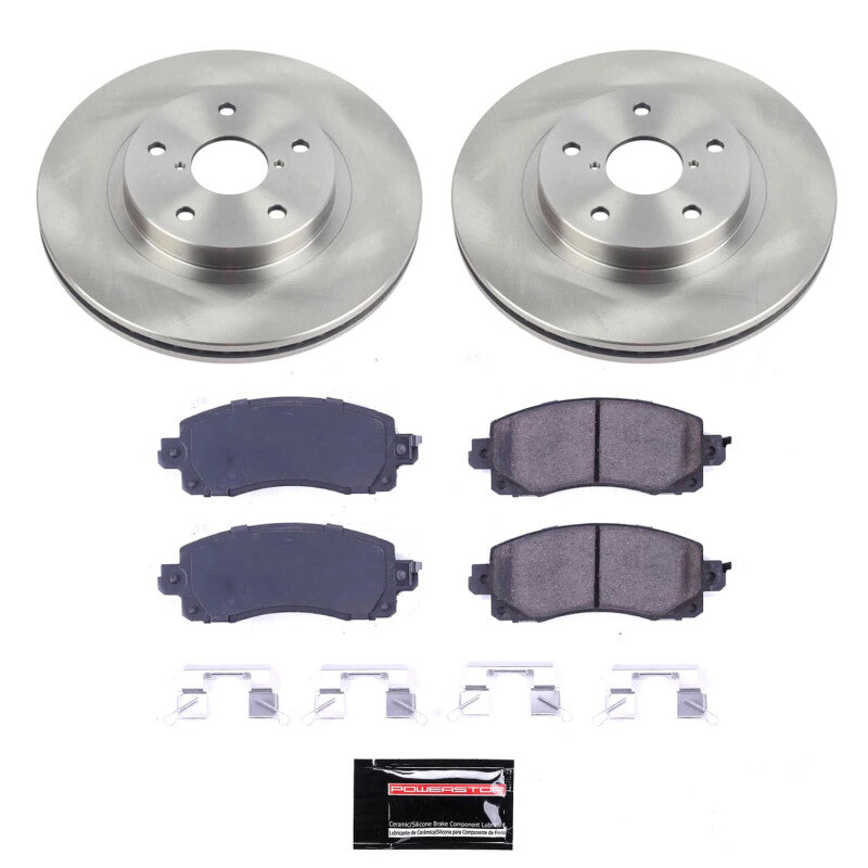 PowerStop Power Stop 19-22 Subaru Forester Front Semi-Coated Rotor Kit