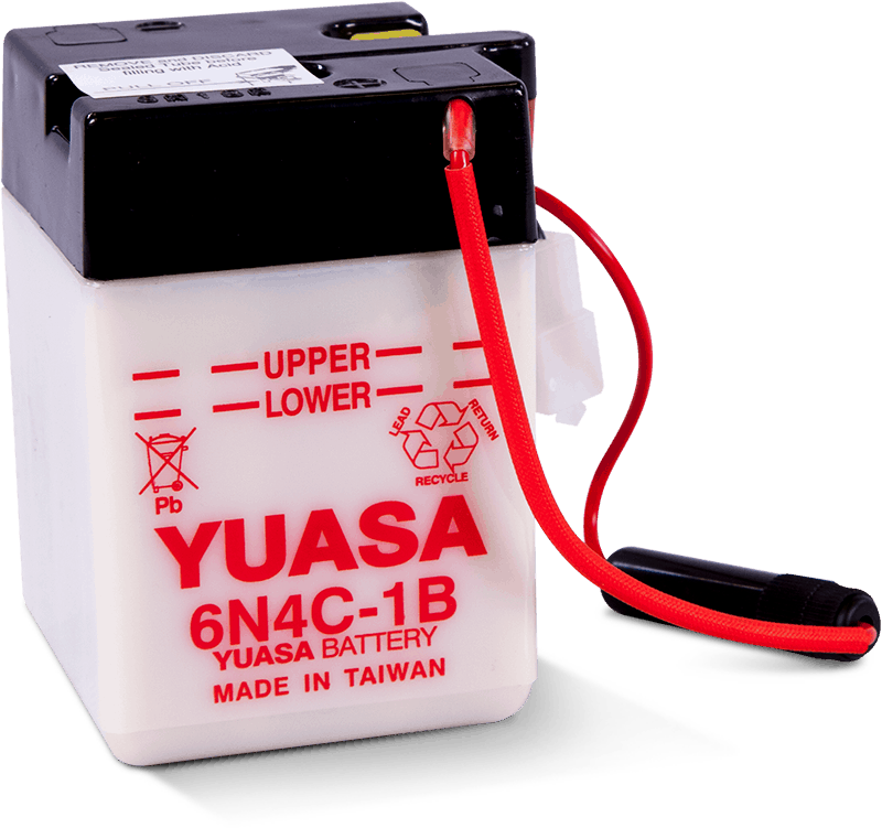 Yuasa Battery Yuasa 6N4C-1B Conventional 6-Volt Battery