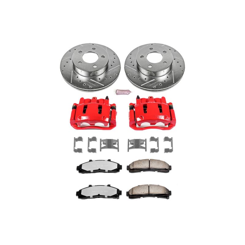 PowerStop Power Stop 95-01 Ford Explorer Front Z36 Truck & Tow Brake Kit w/Calipers