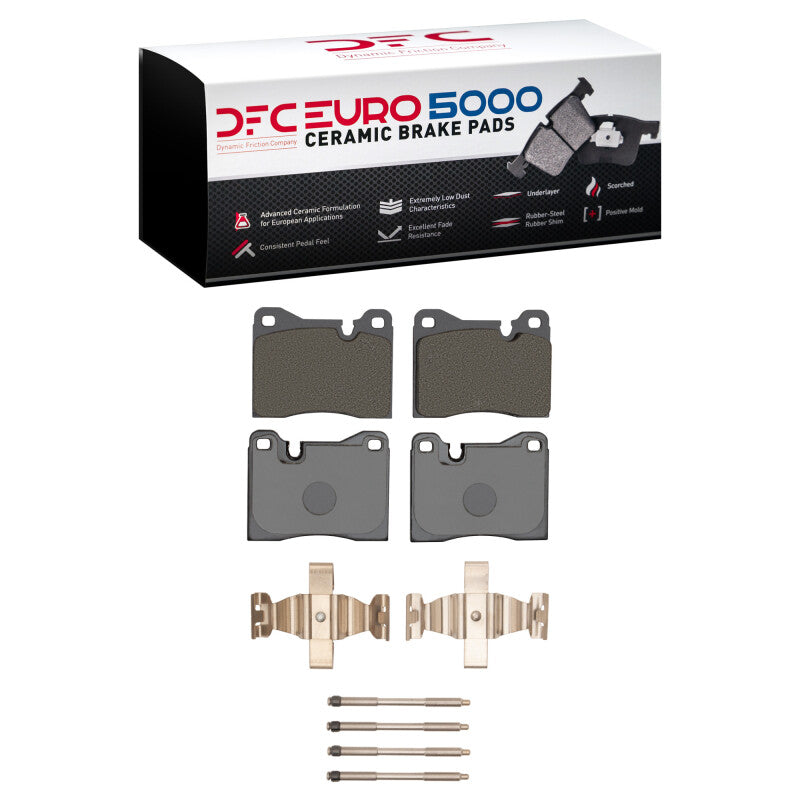 DFC 87-88 BMW M5 Front Euro 5000 Ceramic Brake Pads and Hardware Kit