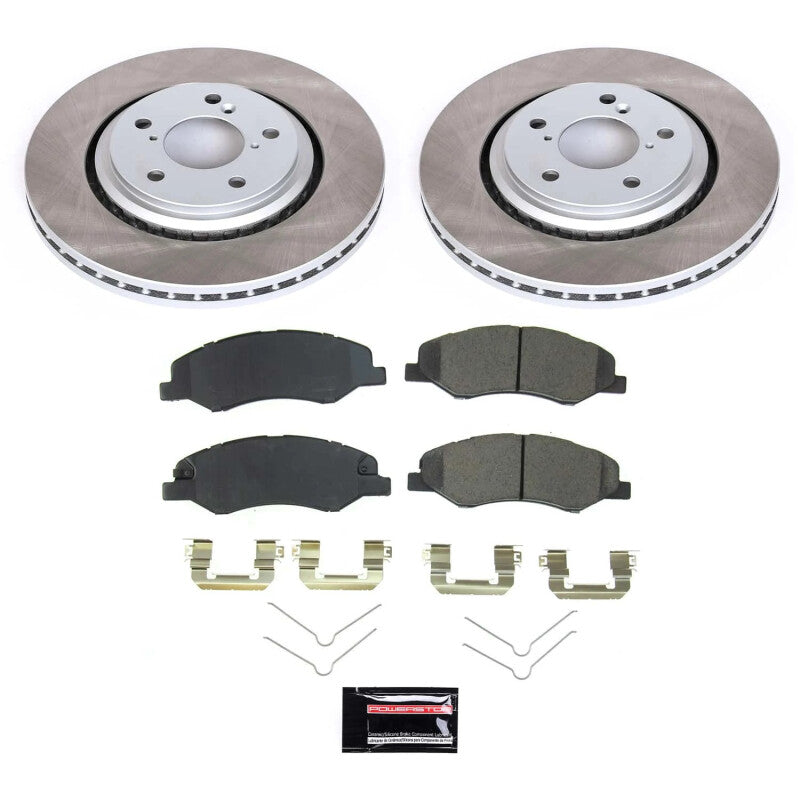 PowerStop Power Stop 18-22 Honda Odyssey Front Semi-Coated Rotor Kit
