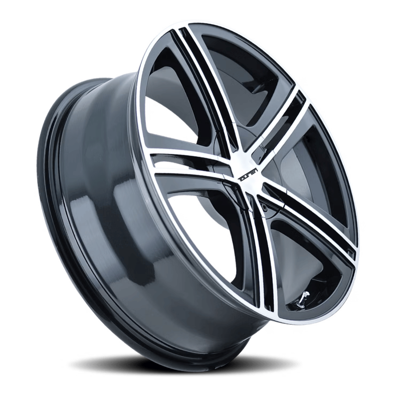 Touren 3262 TR62 16x7 / 4x100/114.3 BP / 40mm Offset / 67.1mm Hub Gloss Black Machined Wheel