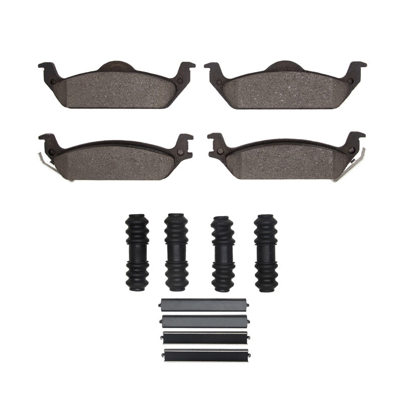 R1 Concepts R1 03-04 Dodge Dakota RWD Rear Semi Met Pads & Hardware Kit