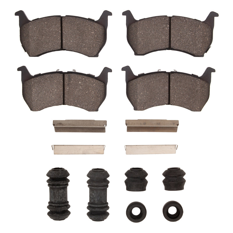DFC 83-87 Mazda 626 Front 5000 Advanced Semi Metallic Brake Pads and Hardware Kit