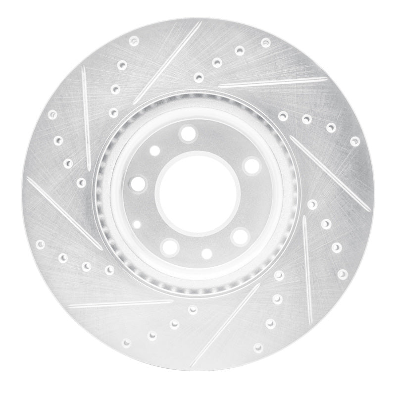 R1 Concepts R1 06-07 Mazda 6 Front Right Drilled & Slotted Silver Brake Rotor