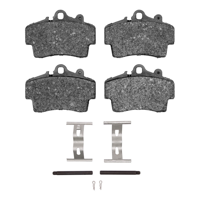 R1 Concepts R1 97-08 Porsche Boxster Front Semi Met Pads & Hardware Kit